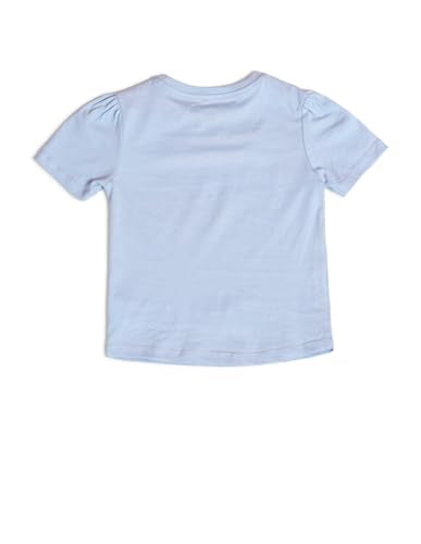 U.S. POLO ASSN. Kids Regular fit Cotton Logo Short Sleeves Round Neck T-Shirts (UGTSHON0070_Blue_12M)