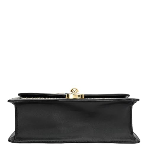 Da Milano Leather Tote Bag for Women - Black (LB-02373)