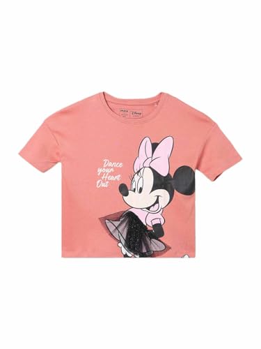 Max Girls Minnie Mouse Printed T-Shirt(Pink_2-3 Y)