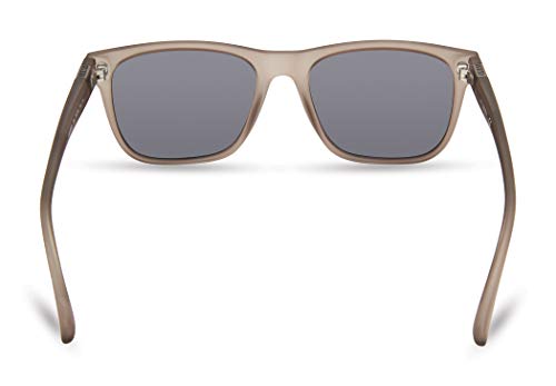 GUESS Men's Classic Sleek Square Sunglasses, Grey, 55mm