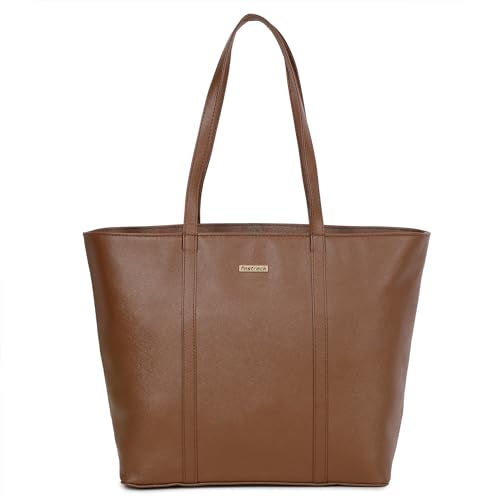 Fastrack Women's Essential Tote Bag | Fits Upto 14" Laptop | Top Zip Closure, Inner and Side Zip Pockets, Slip Pocket | Comfortable Shoulder Strap | Everyday Tote | Tote Bag for Casual Carry
