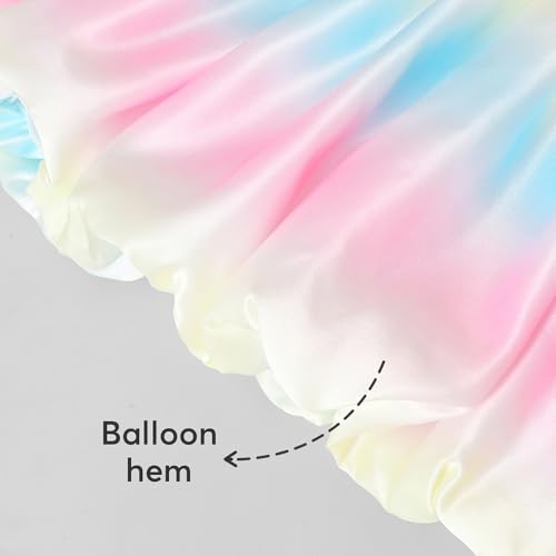 Hopscotch Girls Multi Sleeveless Floral Applique Balloon Hem Dress for Age (4-5 Years)