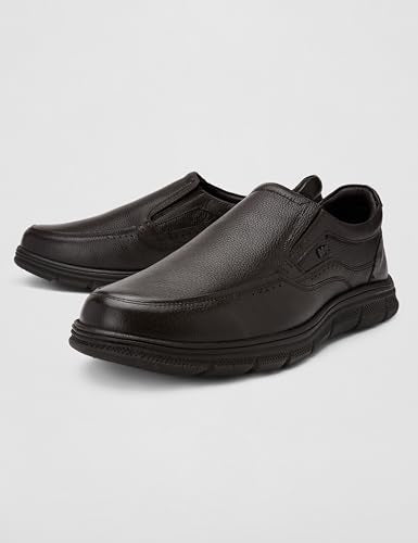 Lee Cooper Men's LC9063E Leather Oxford Formal Shoes | Lightweight | Comfortable & Stylish Soft Cushioned Insole for Office, Business & Parties_LC9063E_Brown_43EU / 9UK