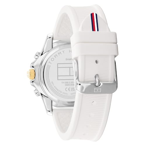 Tommy Hillfiger Brooklyn Quartz Multifunction White Dial White Silicone Strap Watch for Women