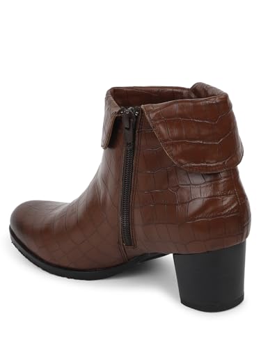 ELLE women Boots,Tan,UK-5