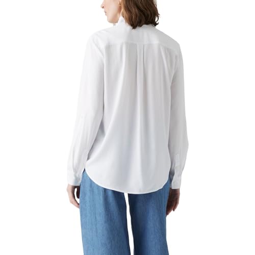 Levi's Women's Darlene Utility Shirt, (New) Bright White, Medium