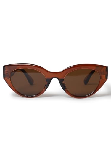 ONLY Women Solid PolyCarbonate Brown Sunglasses