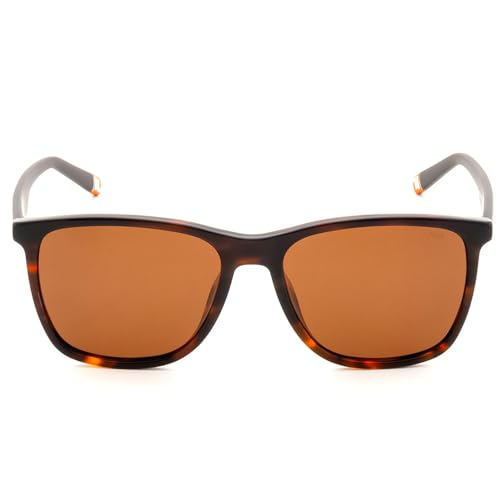 FILA 100% UV protected Solid Polarized sunglasses for Men with Havana Acetate frame and Brown colored Lens