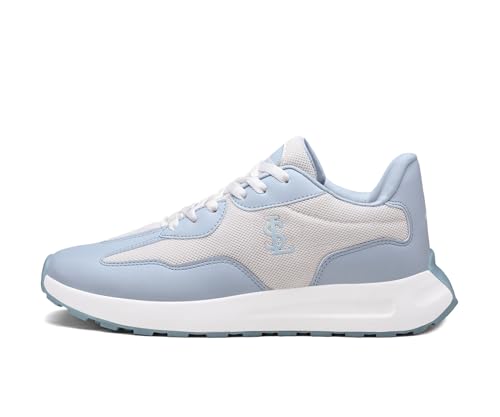 LOUIS STITCH Women’s Frost Blue Lightweight Athleisure Sport Shoes | Lightweight Casual Sneakers | Sporty Lace-Up Sneaker and Athleisure Wear| Perfect for Casual, Gym & Travel Wear | LSLD-AT-RF01 | UK-7