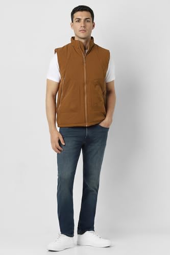 Van Heusen Men's A-Line Coat (VFJKAGLFT55105_Brown