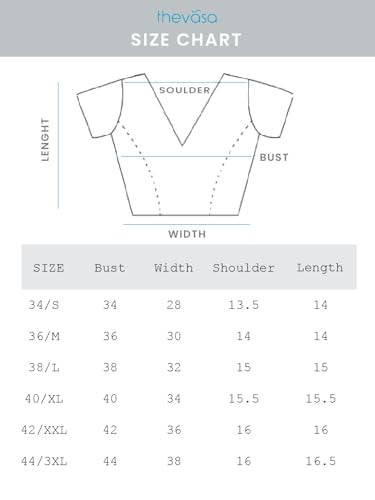 Thevasa Women's Dupion Raw Silk Divine Depth Blouse