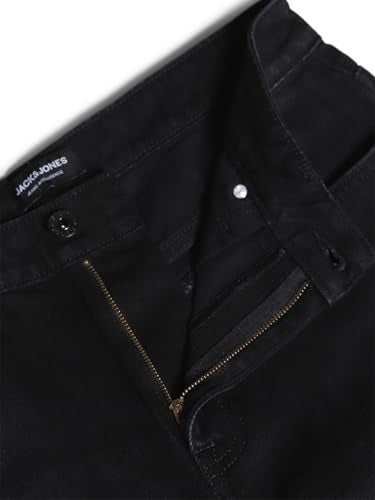 Jack & Jones Men's Dark Grey High Rise Loose Fit Jeans