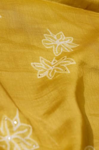 Taneira Women Light Yellow Pure Silk Cotton Shibori Saree with Unstitched Blouse Piece (SAPP01AA3718-Light Yellow)