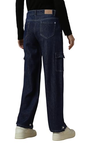 Women Navy Regular Fit Light Wash Jeans