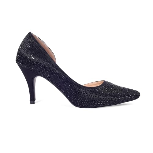 Lino Perros Diamond Studded Slim Pumps