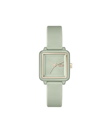 Lacoste Lacoste.12.12 Flow Qtz Basic Green Square Dial Women's Watch|Silicone Material|Multi Color Band - 2001387