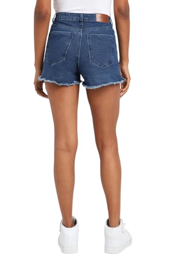 FOREVER 21 women's Boyfriend Shorts (601228_Blue