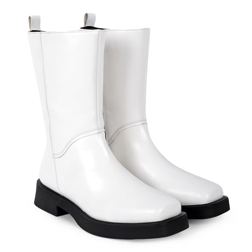 YOHO Women's Calf Length Boots | Effortlessly Chic & Timelessly Stylish | Durable | All day Comfort | Trendy Casual Boots | Winter, Snow and Holiday Outings