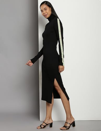 Calvin Klein Cotton Bodycon Below The Knee Dress