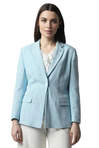 Van Heusen Women's Blazer (VWBZFRGHH54101_Blue