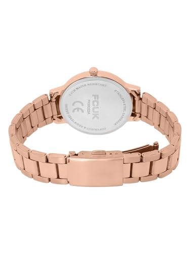 French Connection Analog Rose Gold Dial Women's Watch-FK00022A