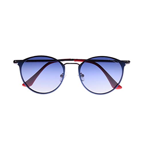 Giordano Polarized Round Unisex Sunglasses - (50 | Blue Lens)