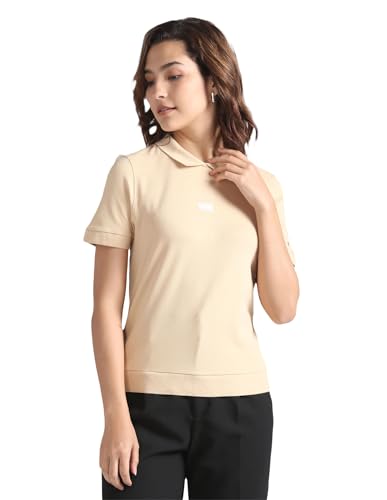 Tommy Hilfiger Womens Beige Color T-Shirt (S)