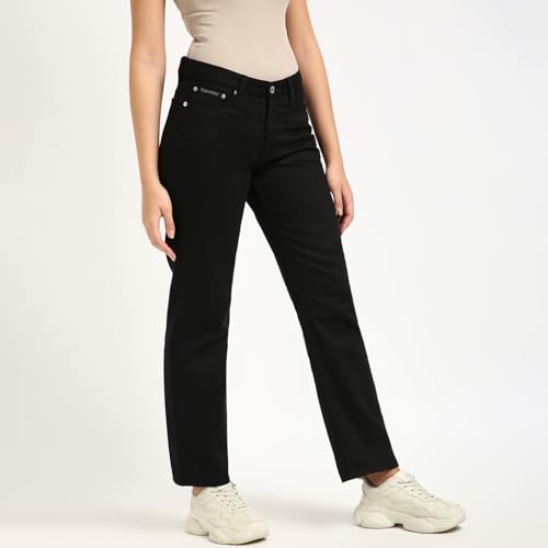 Calvin Klein Jeans Women's Regular Jeans (J2239991BY Black