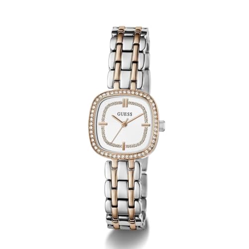 GUESS Square 25mm White Dial Analog Women Watch - GW1018L5