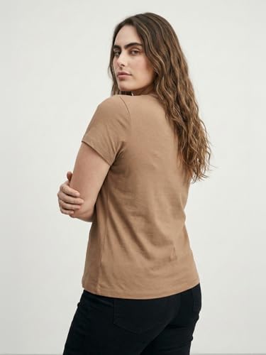 Max Women Printed T-Shirt (Brown_S)