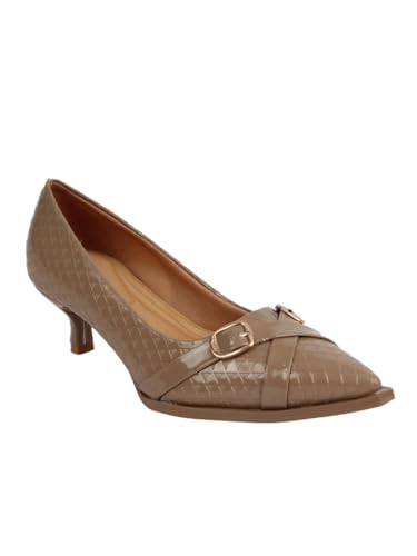 ELLE Women Fashion Pump,Beige,UK-3