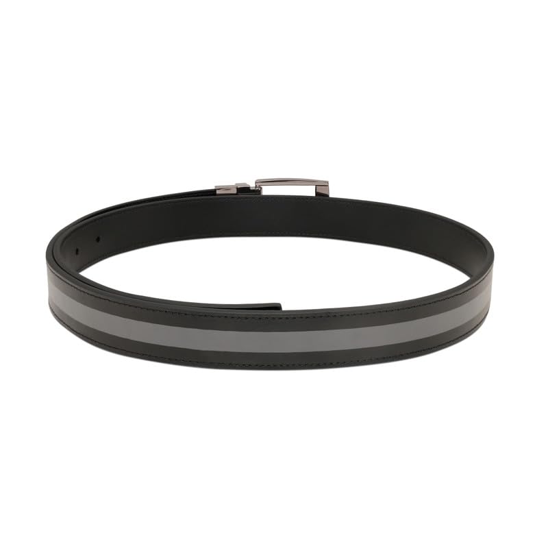 United Colors of Benetton Men's Reversible Leather Belt Weldon | Color - Black+Grey | XL 110Cm | Formal & Casual | Ideal For Gifting