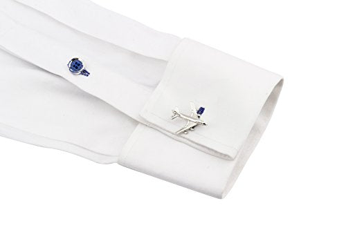 Knighthood Executive Jumbo Jet Airplane Cufflinks for Men