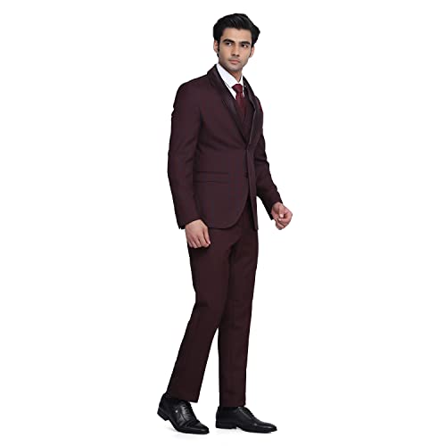 blackberrys Hildo 6X Check Suits in Wine(Size: 36)