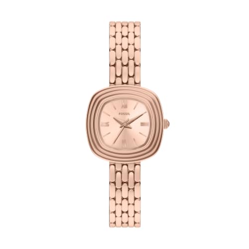 Fossil Genevive Rose Gold Quartz Stainless Steel Watch ES5507