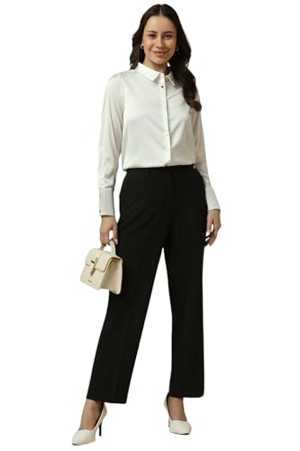 Allen Solly Women's Regular Fit Shirt (AHSFERGF825497_Beige