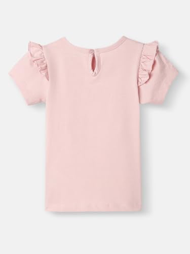 Nautinati Girls’ Disney Princess Cotton T-Shirt | Regular T-Shirt for 3 to 24 Months Pink