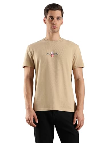 S26JMKT320 Beige Mens T-Shirt