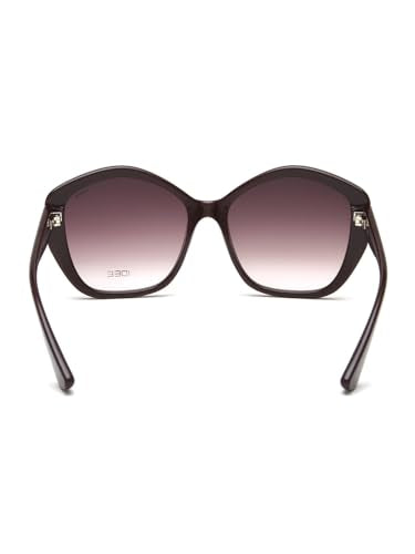 IDEE 100% UV protected sunglasses | Women | Pentagon | Full Rim | Gradient | Pink-Frame | Grey-Lens | Large