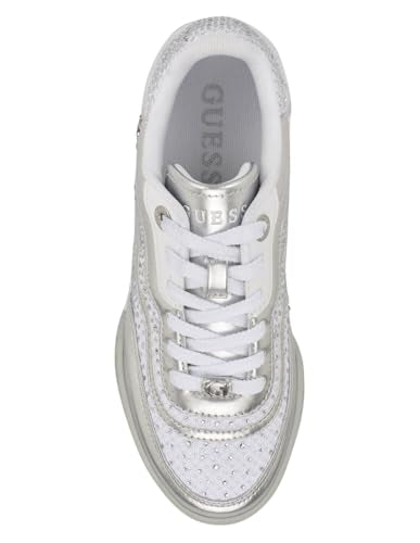 Guess Women's Pritie Trainers, silver, 38.5 EU