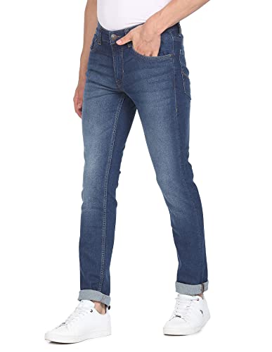 U.S. POLO ASSN. Men Blue Stone Wash Regallo Skinny Fit Jeans
