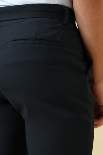 Allen Solly Men Navy Solid Formal Trousers