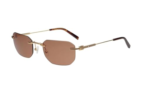 Tommy Hilfiger Men's Gold-Brown Square Rimless Sunglasses