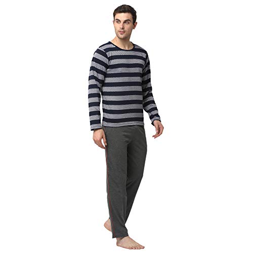 Mack JONNEY Regular fit Multicolor Mens Night Suits(Pack of 1) MACK635952