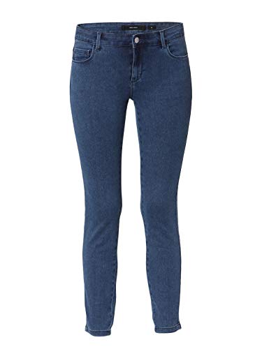 VERO MODA Women's Cotton Blend Skinny Fit Blue Classic Jeans_26