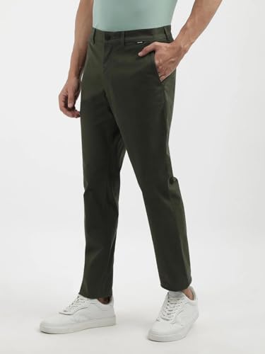 Calvin Klein Jeans Men's Slim Casual Pants (K10K113696MRZ_Dark Olive