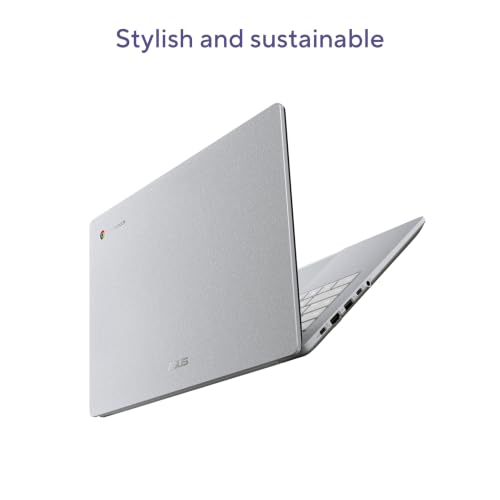ASUS Chromebook CM1405 (2026), Smartchoice, MediaTek Kompanio 540 Processor, 4GB RAM, 128GB SSD, FHD, 14"(35.5 cm), 60Hz, Chrome OS, Pure Grey, 1.37 Kg, CM1405CM4A-S60101, Thin & Light Laptop
