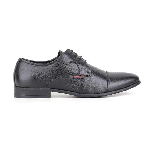 Red Chief Low Ankle Formal Derby Shoes for Men | Black UK08