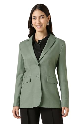 Women Green Blazer