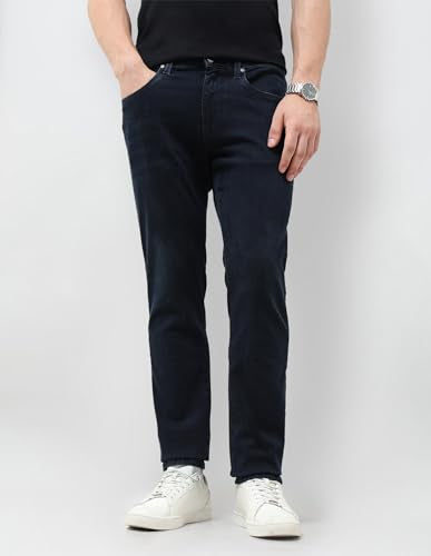 U.S. Polo Assn. Denim Co. Men's Brandon Slim Tapered Fit Blue Jeans (UDJEN2032_Dark Blue_40)